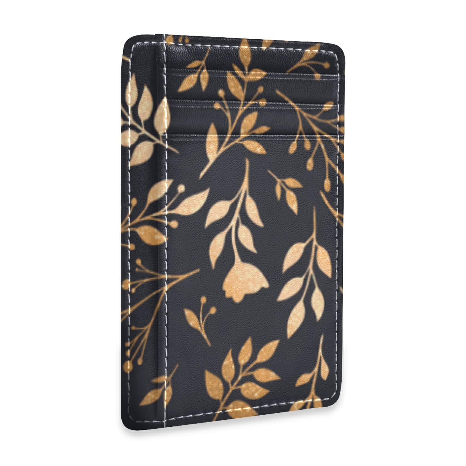 Slim RFID Blocking Wallet for Women - Floral Credit Card Holder for Travel & Daily Use