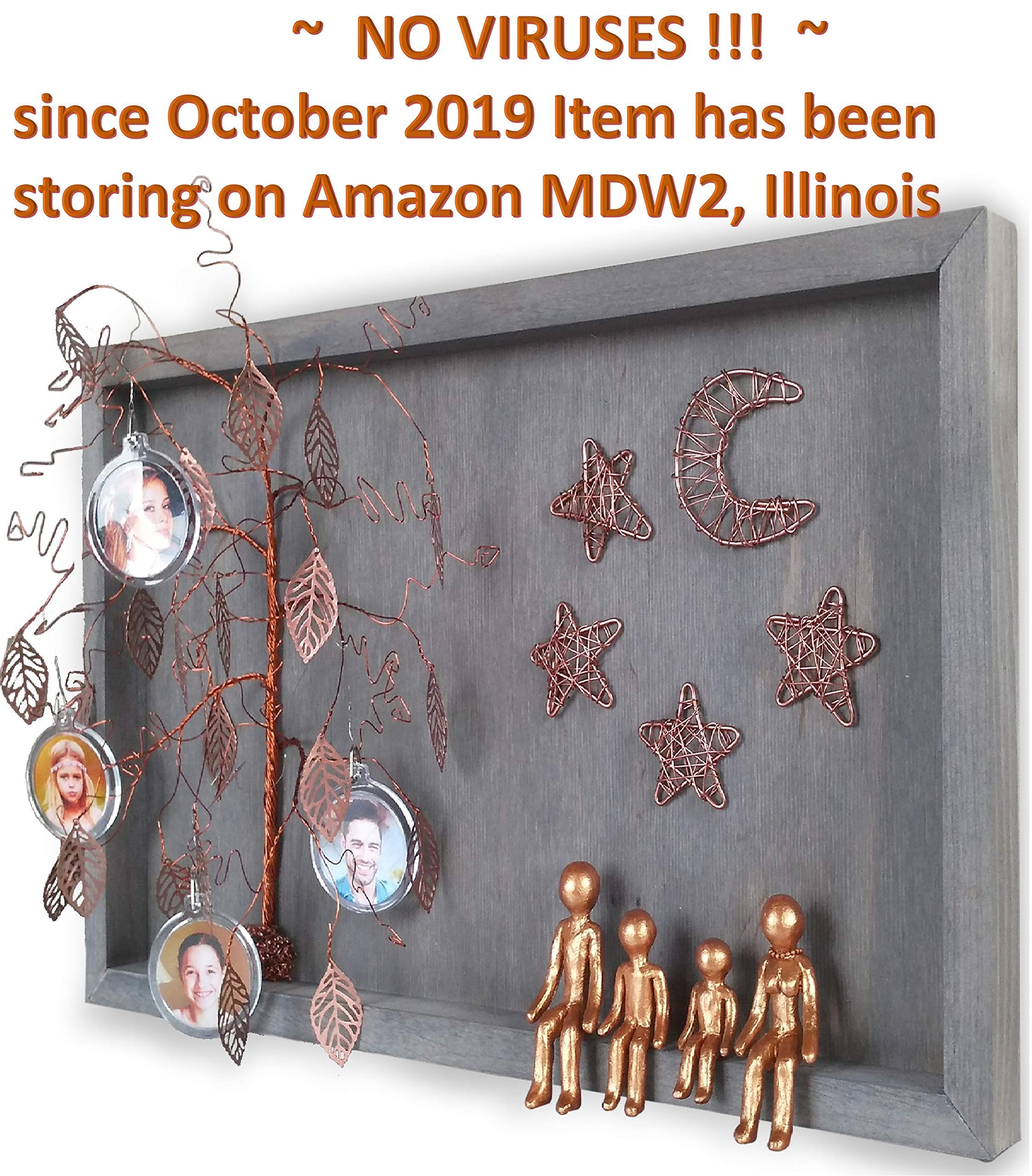 Unique Wedding Anniversary Gifts for Inlaws - Bronze Family Picture Frame Collage & Willow Tree Figurines Set (4th, 7th, 8th, 19th, 21st Year) - Perfect for Grandparents, Home Decor & Wall Charmers - Ideal for Family Reunions, Living Room Displays & Special Occasion Presents
