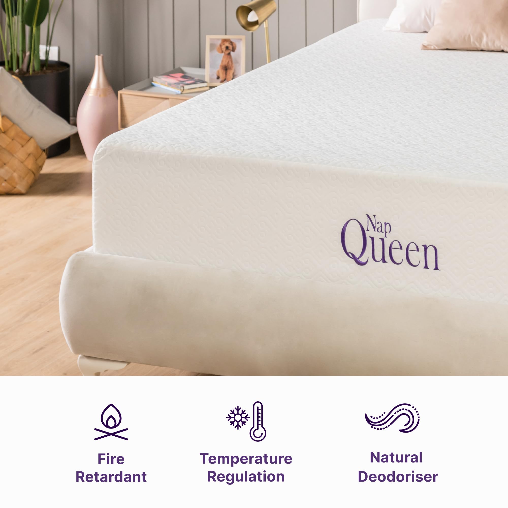 NapQueen 10 Inch Twin Cooling Gel Memory Foam Mattress - CertiPUR-US Certified, Medium Firm Support, Breathable Soft Cover - Perfect for Kids' Rooms, Guest Beds & Dorm Rooms - Mattress in a Box for Easy Setup