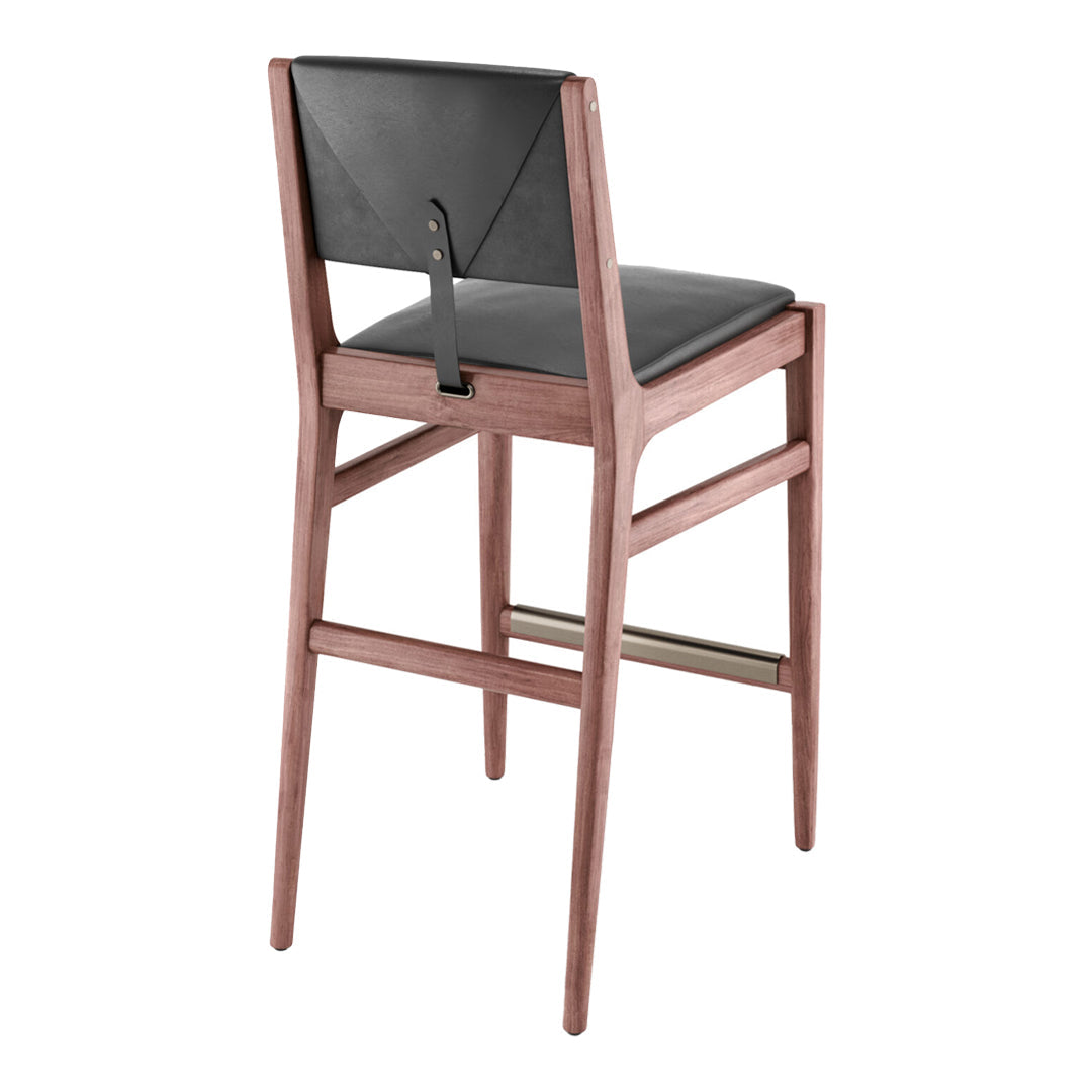 Hugo Counter Stool - Modern Kitchen Bar Stool with Adjustable Height, Comfortable Seat & Sturdy Metal Base - Perfect for Breakfast Bars, Kitchen Islands & Home Decor