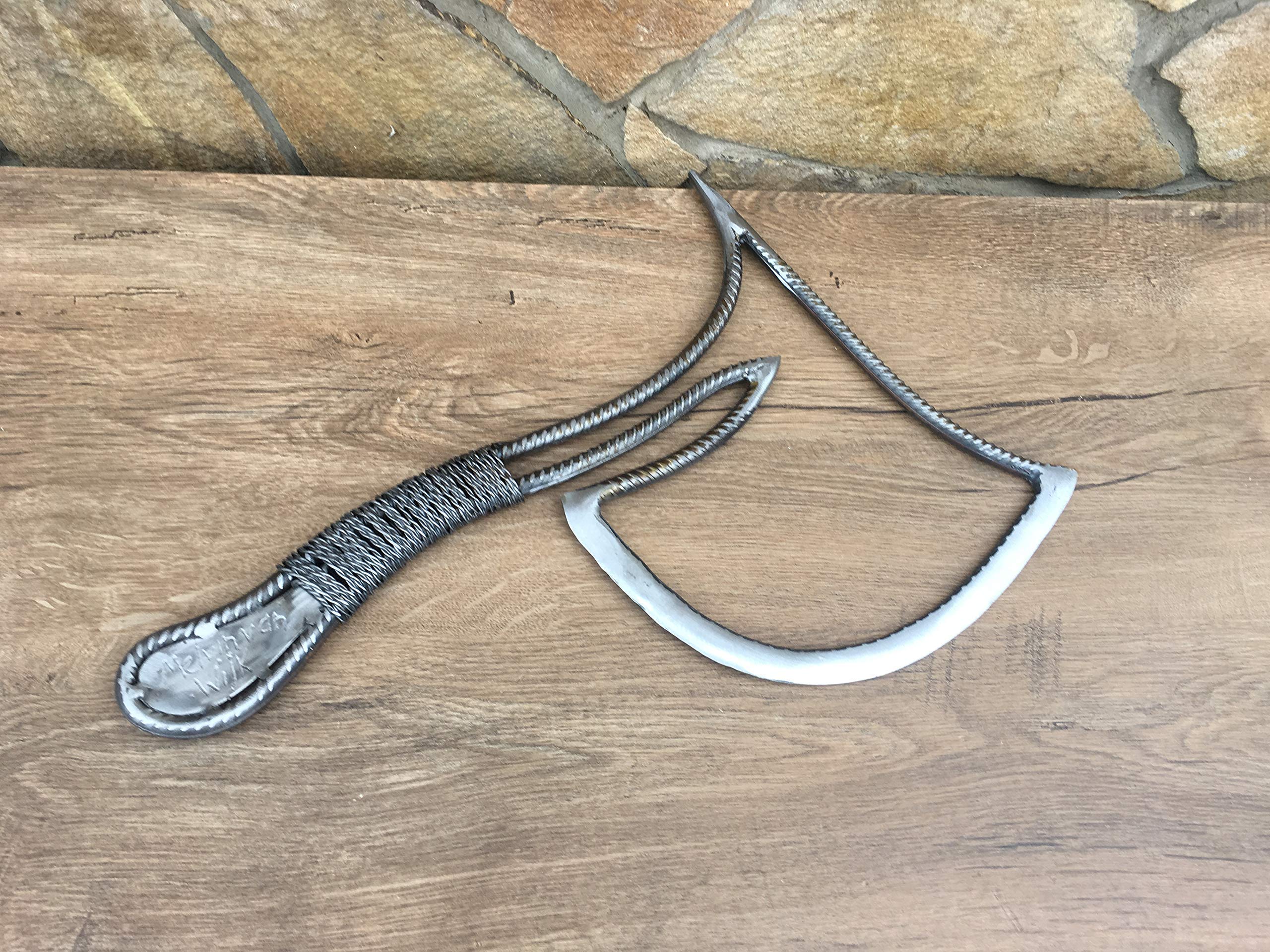 Rebar Axe - High-Quality Viking Hatchet & Tomahawk for Men | Perfect Father's Day, Christmas & 6th Anniversary Gift | Durable Iron Axe for Camping, Wood Chopping & Outdoor Adventures