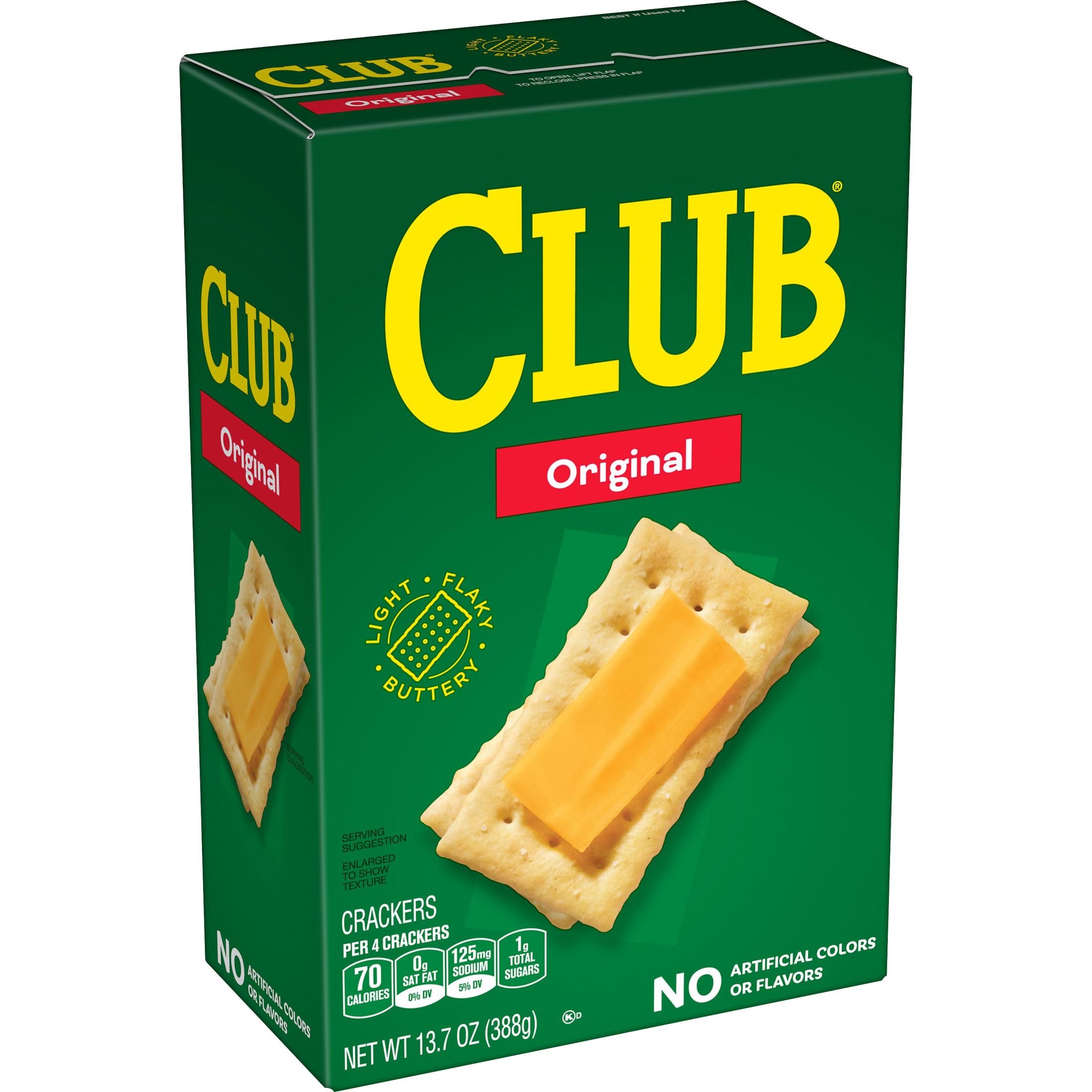 Original Club Crackers - 12 Pack | Classic Snack Crackers for Lunch, School, Office & Parties | Perfect for Cheese, Dips & Charcuterie Boards