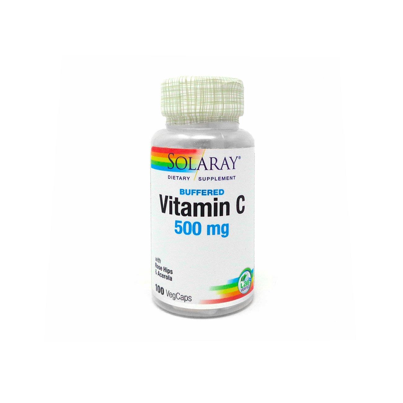 Buffered Vitamin C 500mg Supplement - Gentle Non-Acidic Formula for Immune Support & Antioxidant Protection - Ideal for Daily Wellness, Gym Recovery & Travel Health