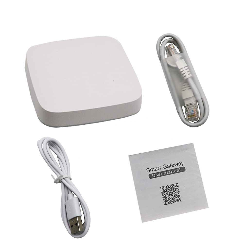 Tuya Zigbee Smart Hub Gateway - Wired Bridge for Smart Home, Supports 300+ Devices, Works with Alexa & Google Assistant | Perfect for Home Automation & Remote Control