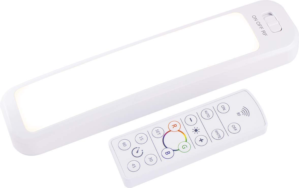 GE Under Cabinet LED Light - 12 Inch Color Changing Tap Light, Wireless & Battery Operated (100 Lumens) - Perfect for Kitchen, Closet, Bedroom Night Light & Cabinet Lighting (Model 41617-T1)
