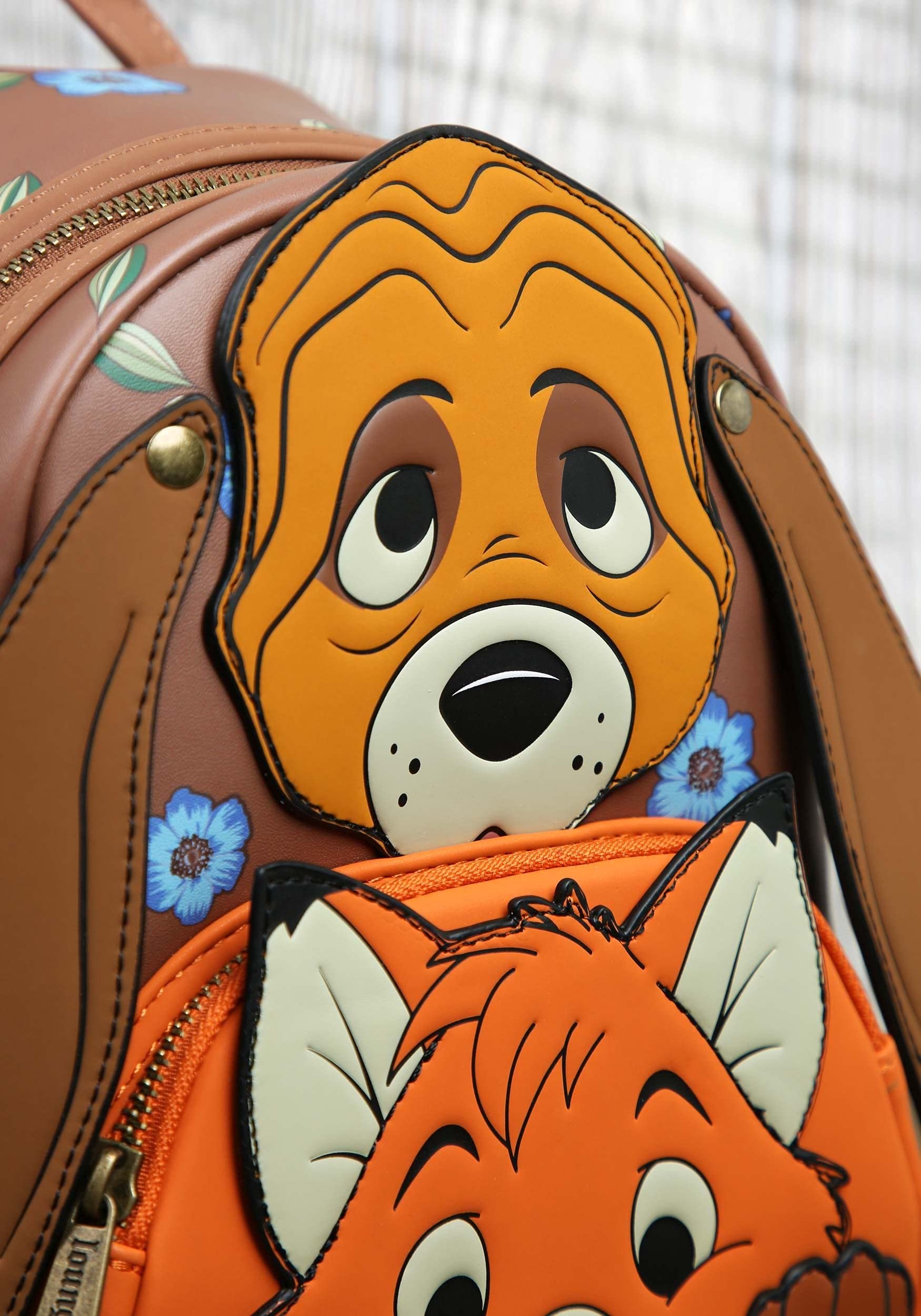 Disney Fox and The Hound Todd & Cooper Cosplay Women's Shoulder Bag - Loungefly Double Strap Purse for Disney Fans, Collectors & Everyday Use