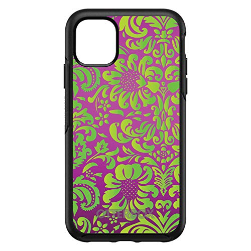 Purple Green Floral Pattern