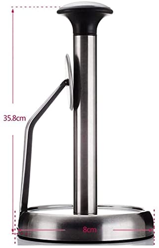Stainless Steel Paper Towel Holder for Kitchen Countertop & Dining Table - Standing Paper Towel Dispenser for Home Decor & Organization - Perfect for Kitchen, Bathroom, Office & RV Use