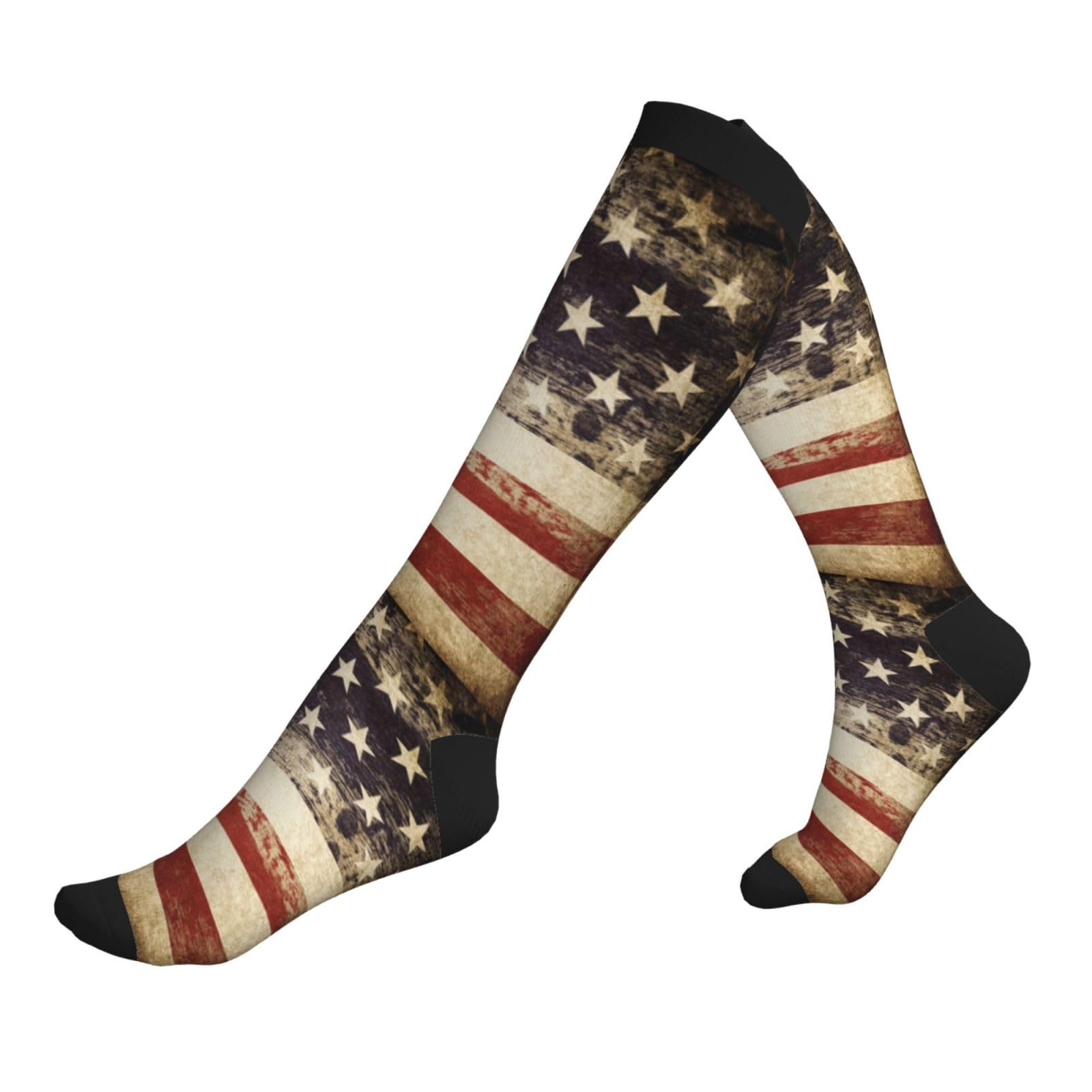 Tie Dye Compression Socks for Women & Men - Knee High Support Socks for Running, Hiking & Athletic Performance - Improve Circulation & Reduce Fatigue