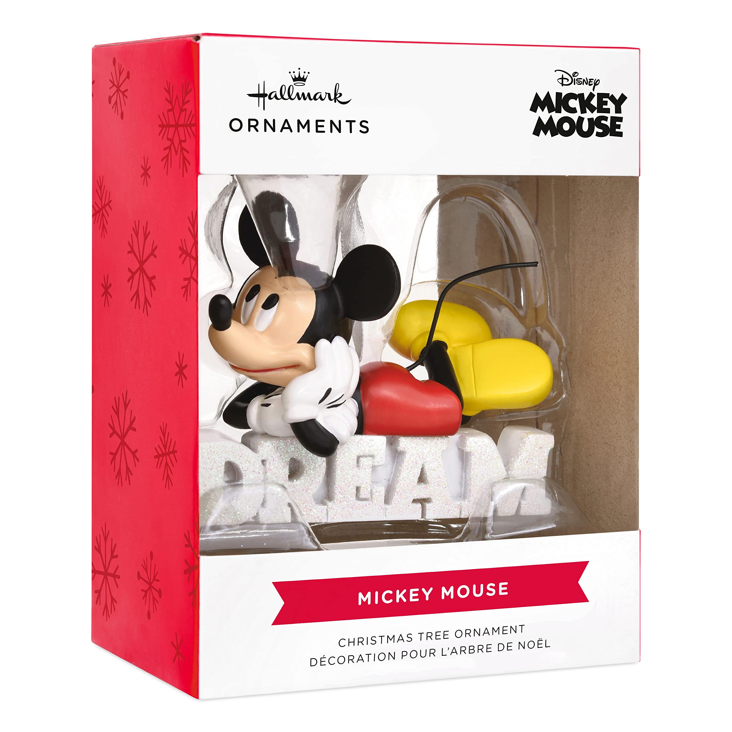 Hallmark Disney Mickey Mouse Dream Christmas Ornament - Collectible Holiday Decor for Tree, Gift, and Festive Home Decorations | Perfect for Christmas, Disney Fans, and Holiday Celebrations