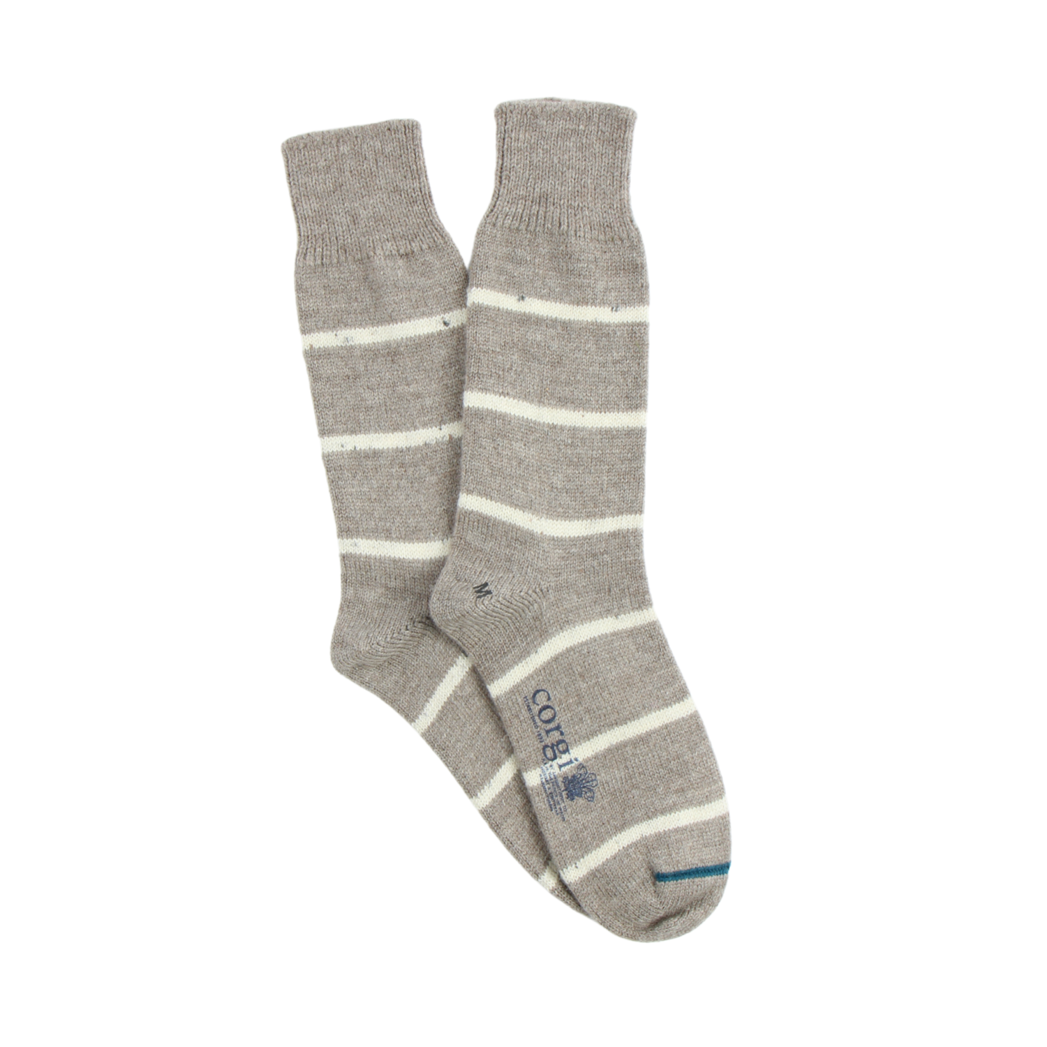 Premium British Wool Striped Socks for Men - Soft & Warm Winter Dress Socks for Business, Office & Formal Occasions
