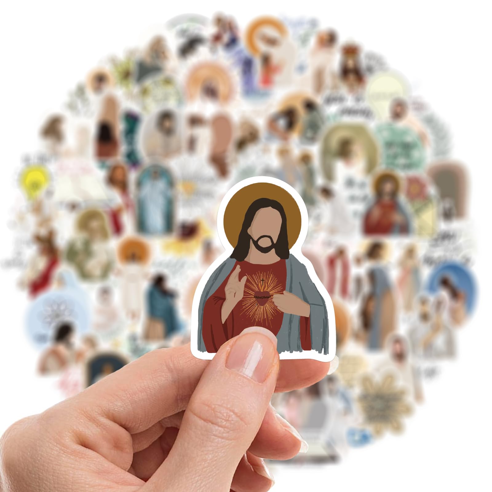 100Pcs Inspirational Christian Stickers - Bible Verse Faith Stickers with Jesus Quotes for Water Bottles, Laptops, Phone Cases, Planners & Journals | Perfect for Religious Gifts, Bible Study & Daily Motivation