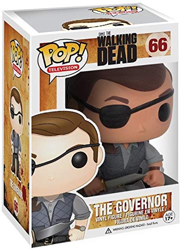The Walking Dead Governor Funko Pop! Vinyl Figure with Pop Protector Case - Collectible TV Show Action Figure for Display & Protection - Perfect for Fans, Collectors & Home Office Decor