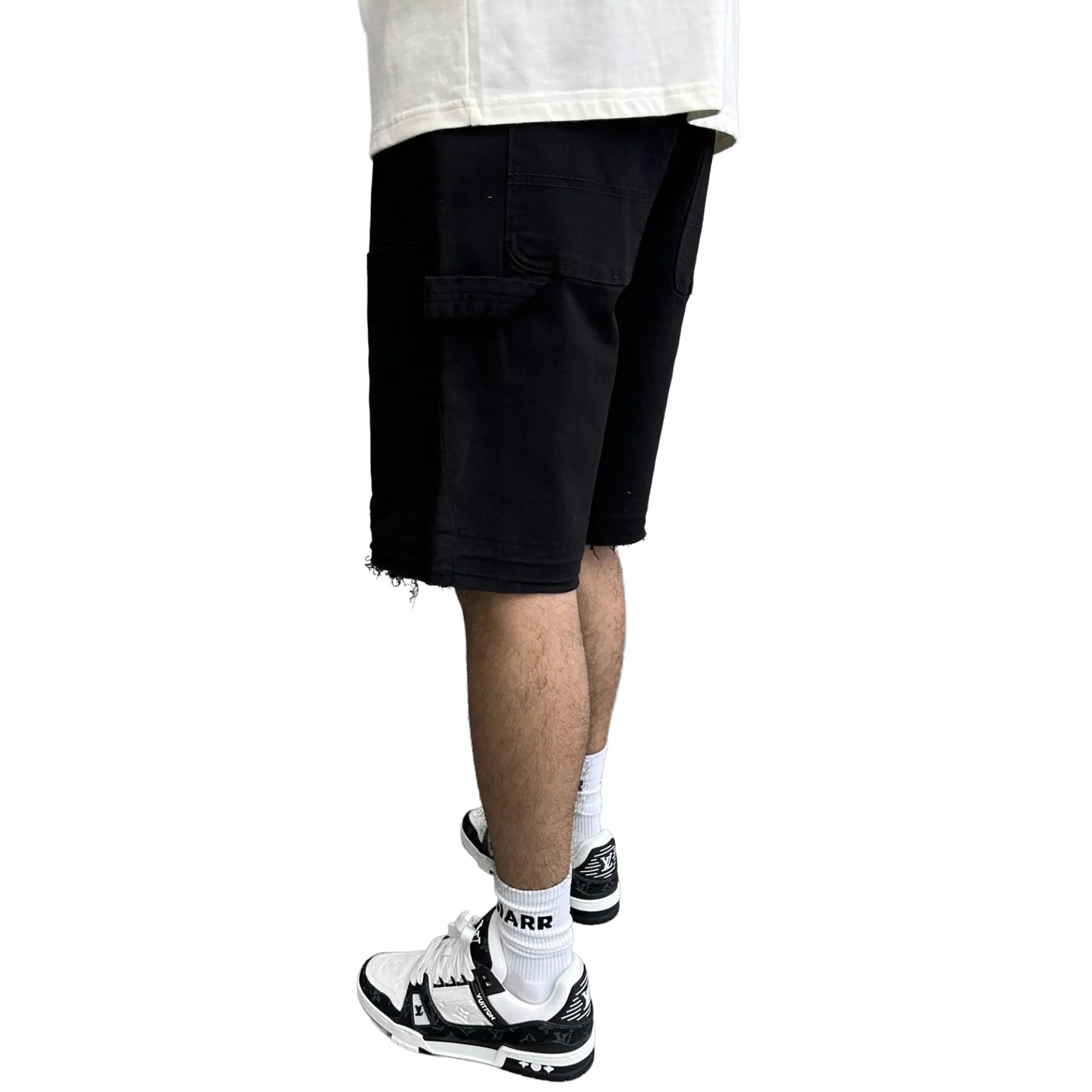 SIARR Rio Black Shorts - Men's Comfortable Athletic Running Shorts for Gym, Workout & Casual Wear | Lightweight & Breathable Fabric | Perfect for Jogging, Training & Outdoor Activities