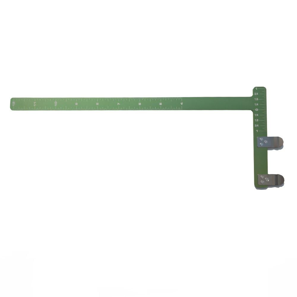 SHARROW Archery 12 Inch Bow Square T Ruler - Precision Measurement Tool for Compound & Recurve Bows (Green, T-Type) | Perfect for Bow Tuning, String Alignment & Arrow Rest Setup
