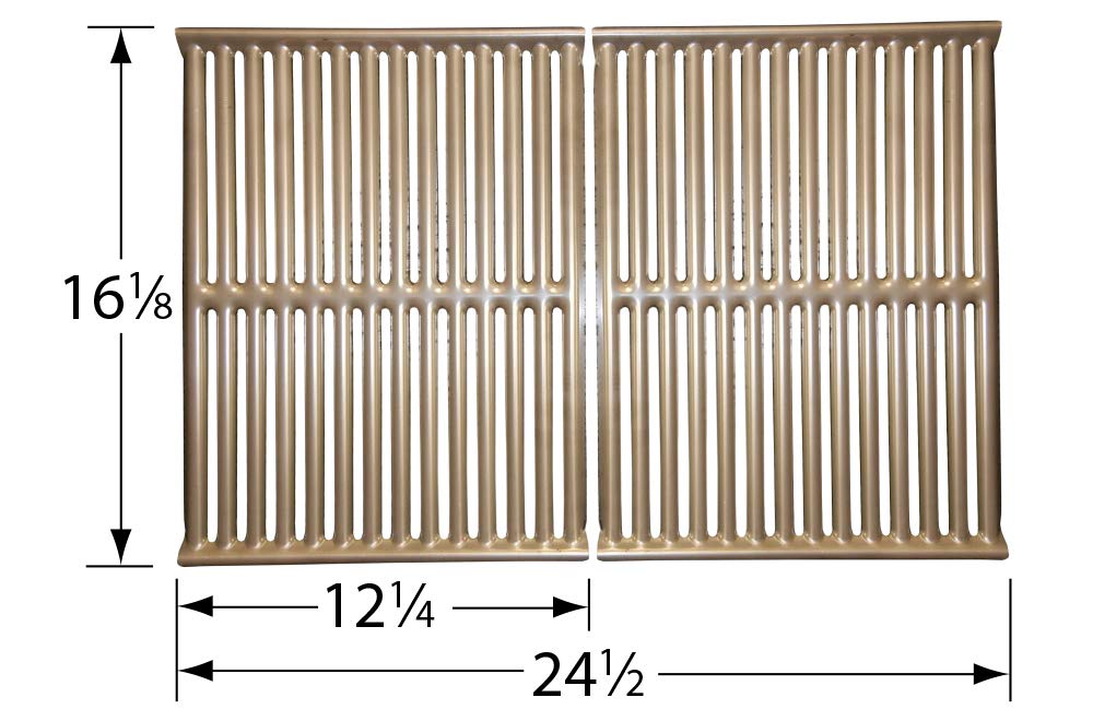 Premium Stamped Stainless Steel Cooking Grid for Grills - Heavy Duty BBQ Grill Grate for Outdoor Cooking, Camping & Backyard Parties