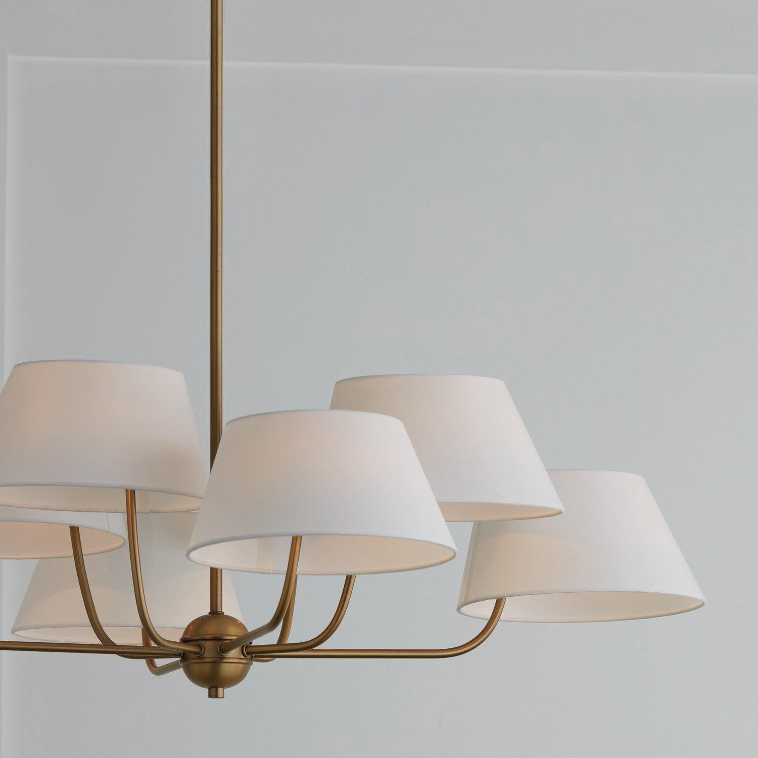 Elegant 8-Light Chandelier for Dining Room | Modern Crystal Ceiling Light Fixture | Perfect for Home Decor, Living Room & Bedroom Lighting