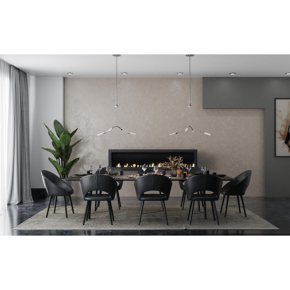 Kylo LED 4-Light Frosted Acrylic Chandelier - Modern Crystal Ceiling Light Fixture for Dining Room, Bedroom & Living Room Decor