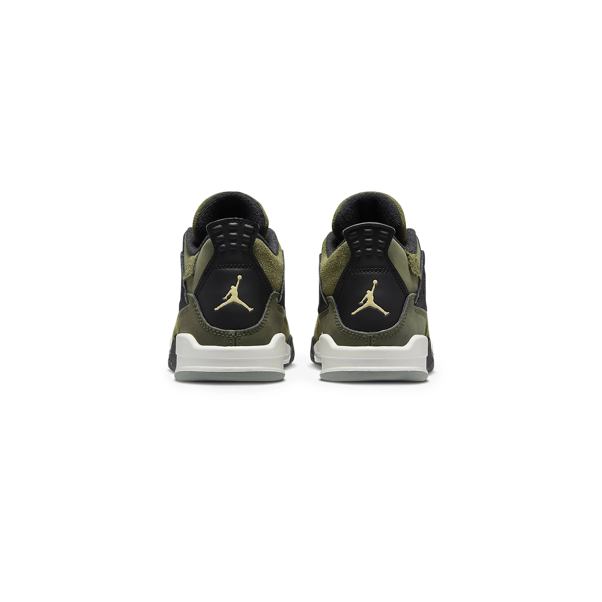Air Jordan 4 Retro SE Craft Olive Basketball Shoes for Kids (PS) - Perfect for Court Play & Street Style Fashion