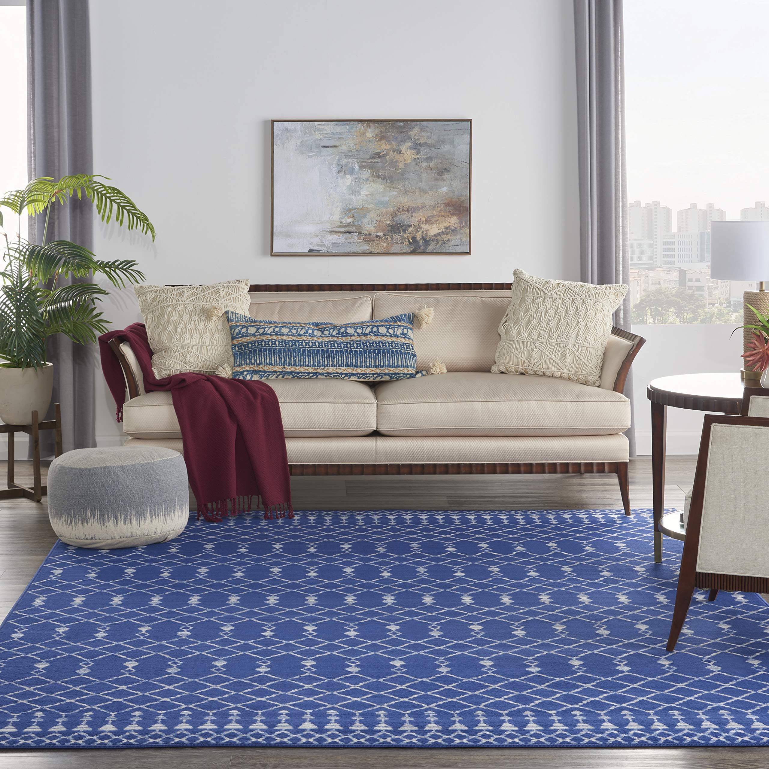 Nourison Whimsicle Moroccan Navy 8'4
