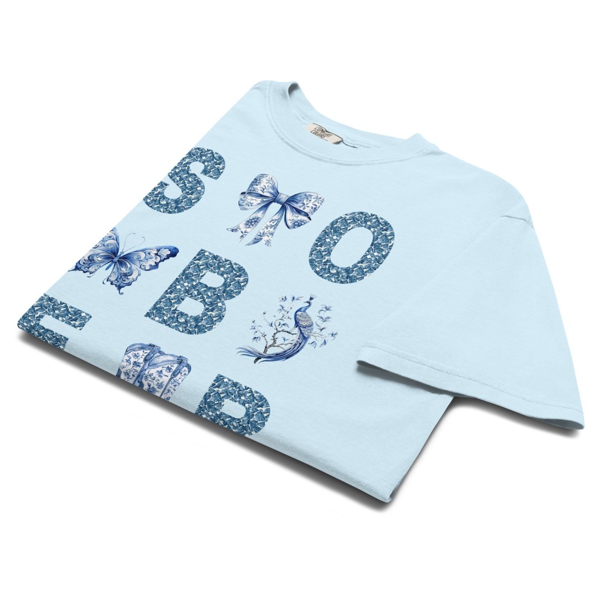 SOBER - Chinoiserie Inspired Heavyweight Unisex T-Shirt for Men & Women | Vintage Asian Style Cotton Tee for Casual Wear, Street Fashion & Artistic Outfits