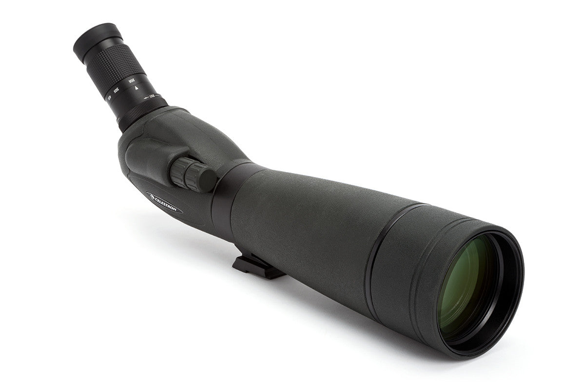 TrailSeeker 20-60x80mm Angled Zoom Spotting Scope for Hunting, Bird Watching & Outdoor Adventures - High Power Magnification for Long Range Viewing