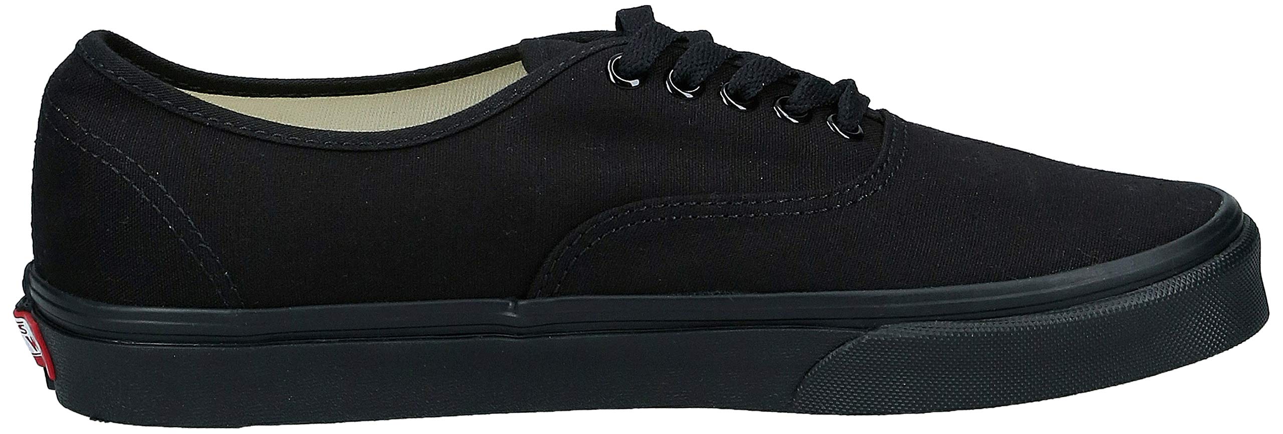 Vans Authentic Unisex Sneakers for Men & Women - Classic Black Canvas Low Top Shoes for Casual Wear, Skateboarding & Everyday Comfort