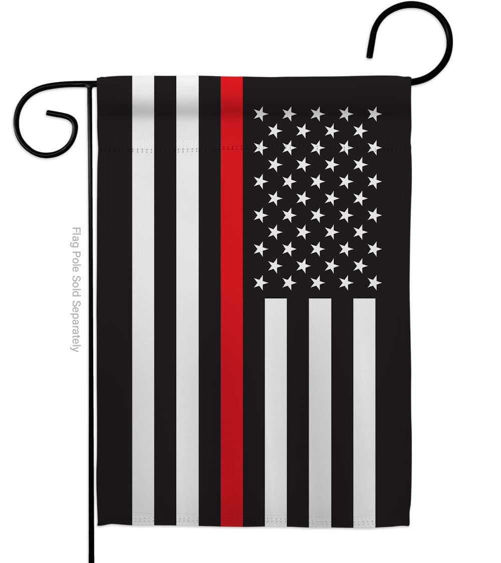 Americana Home & Garden G142915-BO 13x18.5 Inch Thin Red Line Garden Flag - Double-Sided Armed Forces Tribute Banner for Yard, House & Patriotic Decor | Perfect for Military Appreciation, Front Porch Display & Outdoor Decoration