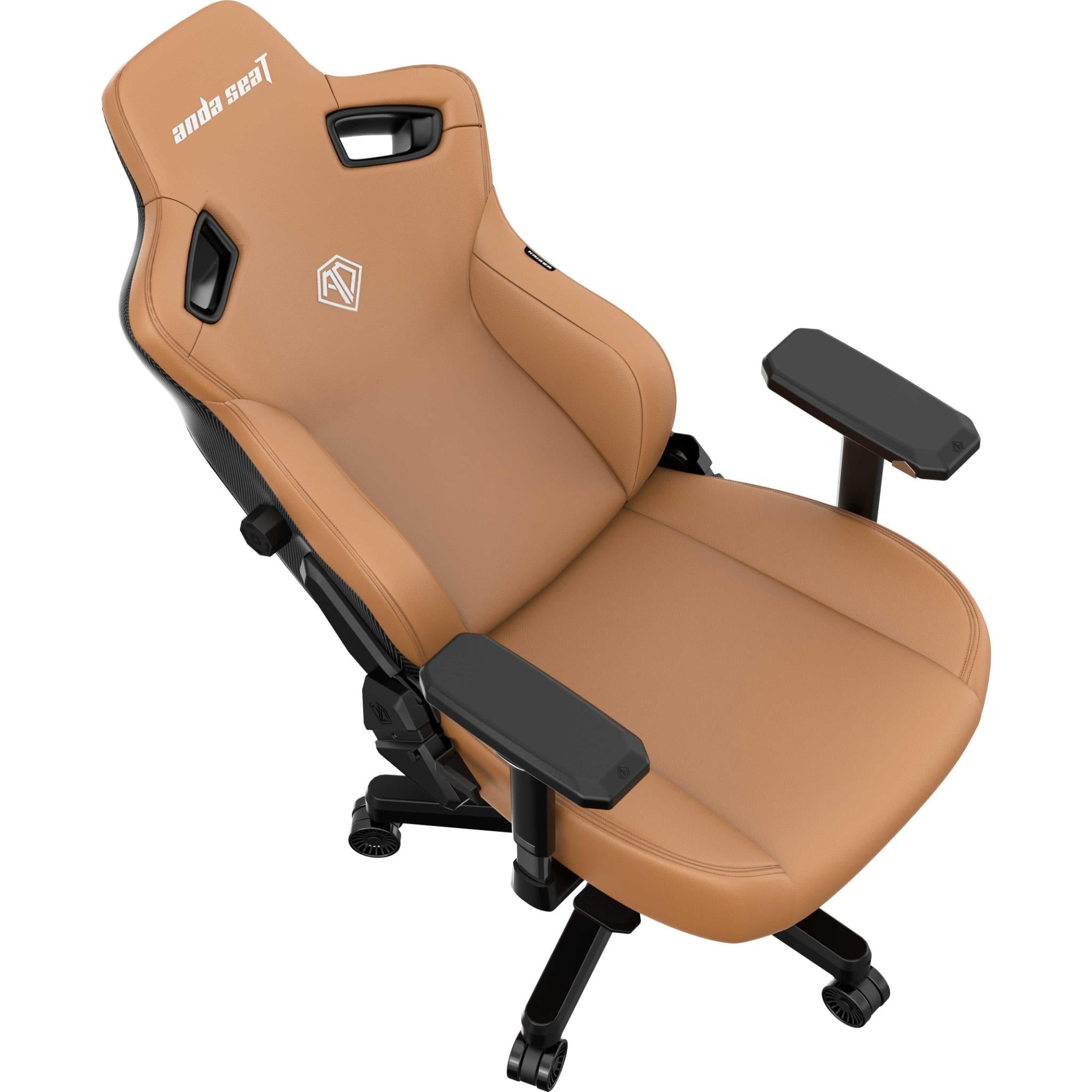 Anda Seat Kaiser 3 Series XL Premium Ergonomic Gaming Chair - Brown Leather Racing Style Computer Chair for Office, Esports & Home Gaming Setup