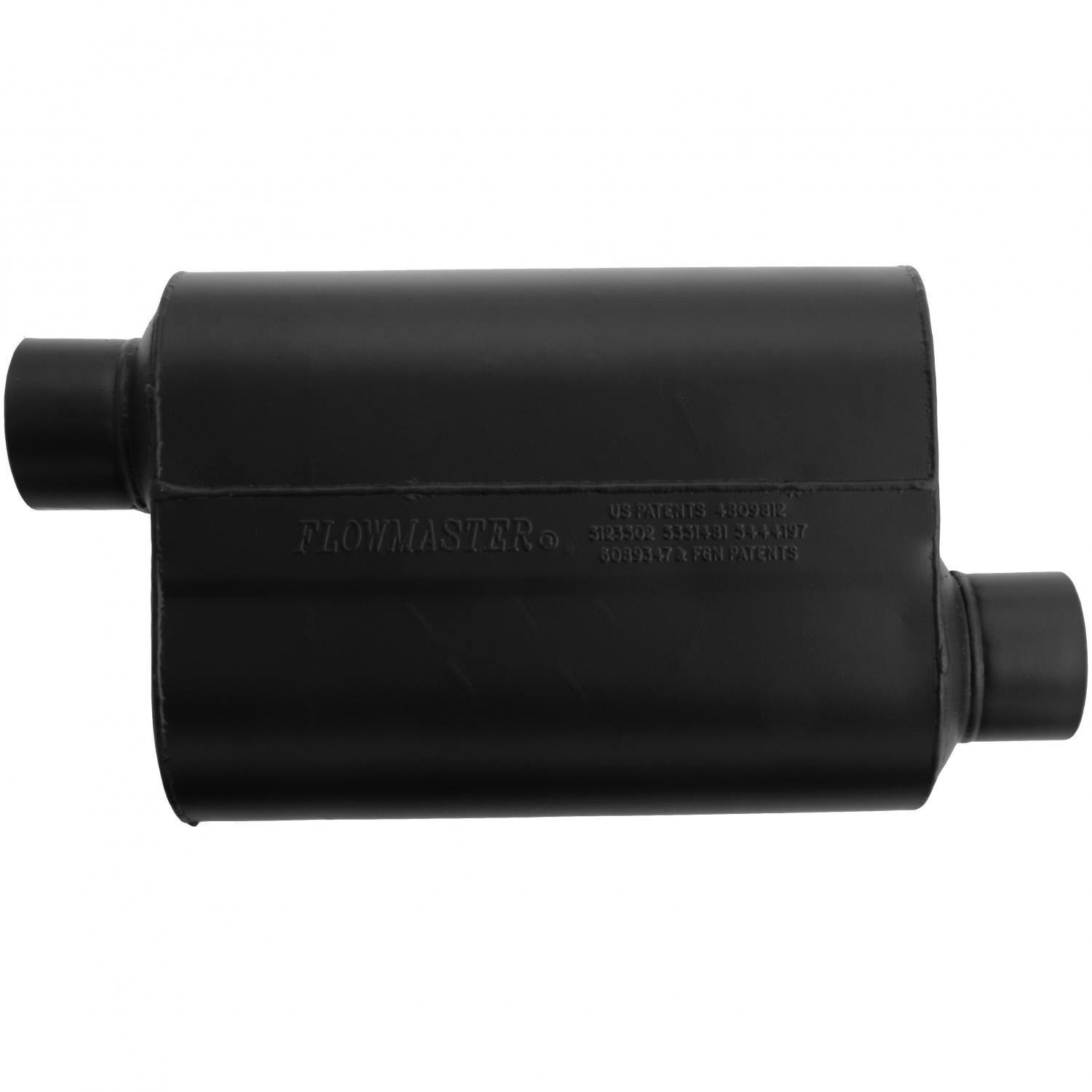 Flowmaster 953048 Super 40 Series Chambered Muffler - High Performance Exhaust Muffler for Trucks, SUVs & Muscle Cars - Enhances Engine Sound & Vehicle Performance for Street & Off-Road Use