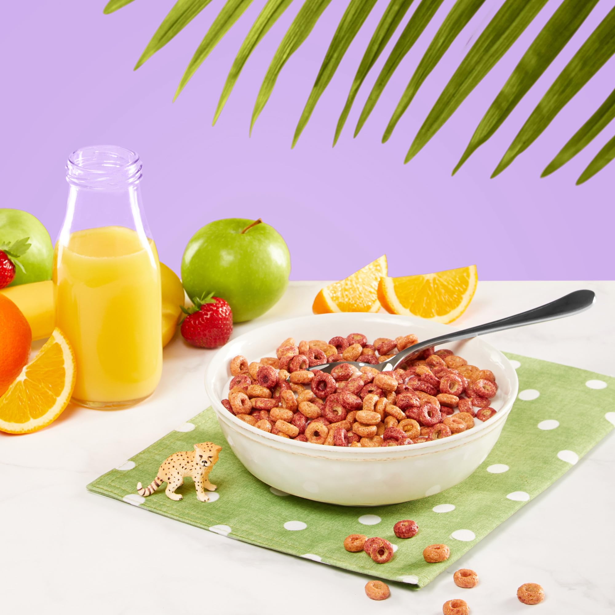EnviroKidz Organic Cheetah Chomps Cereal - Berry Blast Flavor, Gluten Free & Non-GMO Breakfast Cereal, 10 oz (Pack of 12) by Nature's Path - Perfect for Kids' School Lunches & Healthy Family Breakfasts