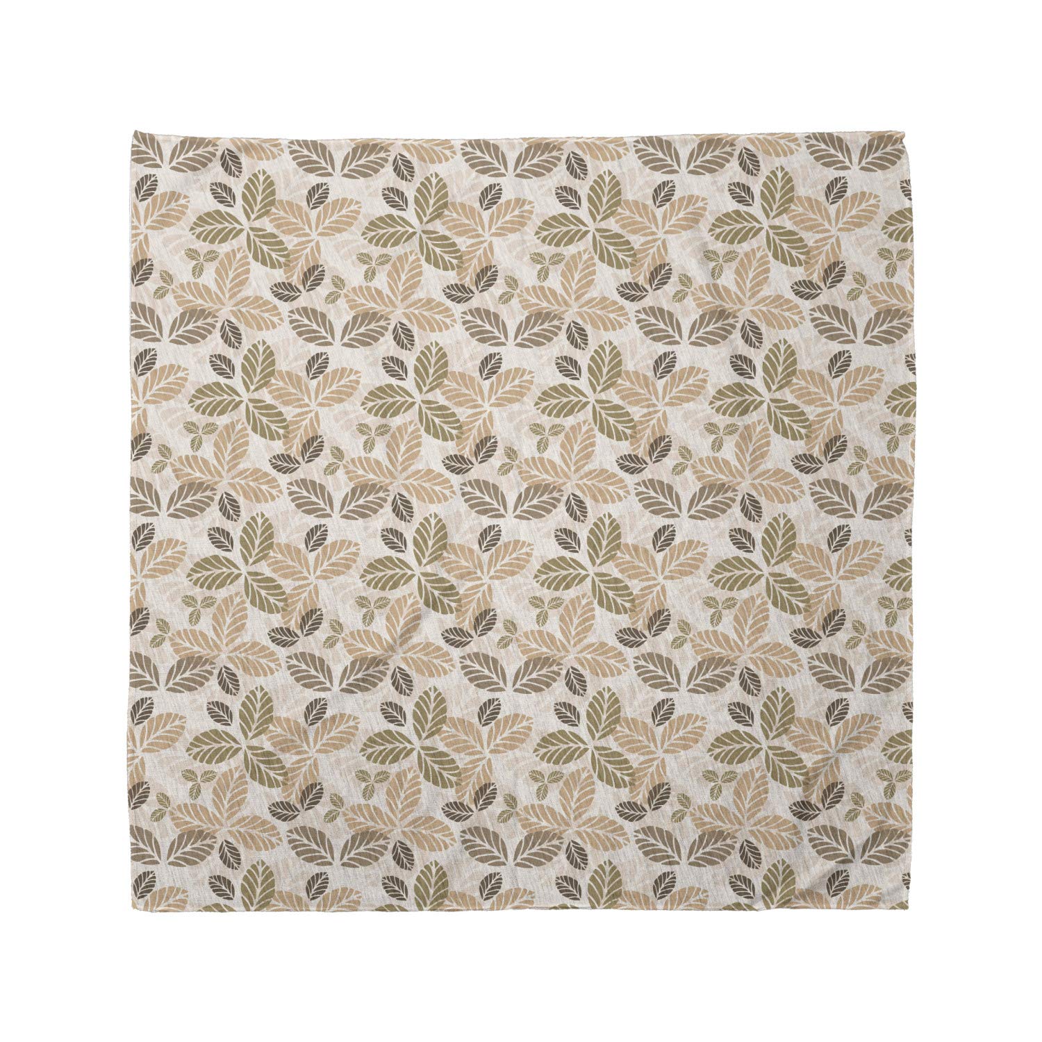 Ambesonne Leaf Bandana - Retro Leaf Silhouettes Unisex Head & Neck Scarf for Men & Women | Perfect for Outdoor Activities, Music Festivals & Fashion Accessories