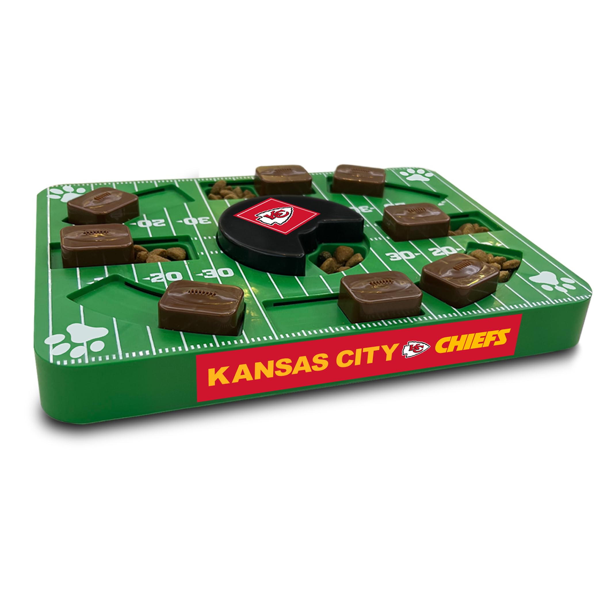 Pets First NFL Kansas City Chiefs Puzzle Toy for Dogs - Interactive Treat Dispensing Puzzle Game for Mental Stimulation | Perfect for Boredom Relief & Training Rewards