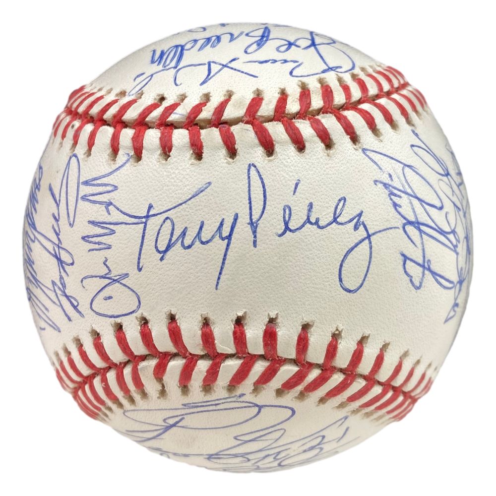 2001 Florida Marlins Team Signed Rawlings Official MLB Baseball with LOA - Perfect for Sports Memorabilia Collectors, Fan Gifts, and Baseball Display Cases