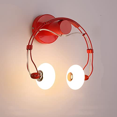 Modern Minimalist Aluminum Note-Shaped Wall Lamp - LED Sconce Light for Living Room, Bedroom & Bedside - AC90V-260V - Warm White & Red Color Options - Perfect for Ambient Lighting and Home Decor