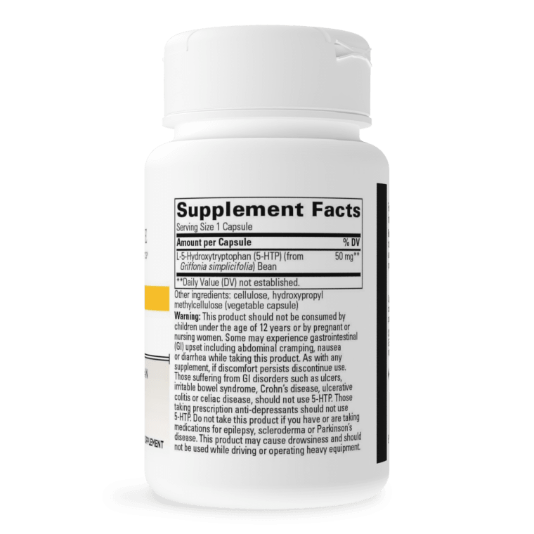5-HTP Supplement 100mg - Natural Mood Support & Stress Relief - Vegan Capsules for Better Sleep & Serotonin Boost - Perfect for Anxiety, Depression & Wellness