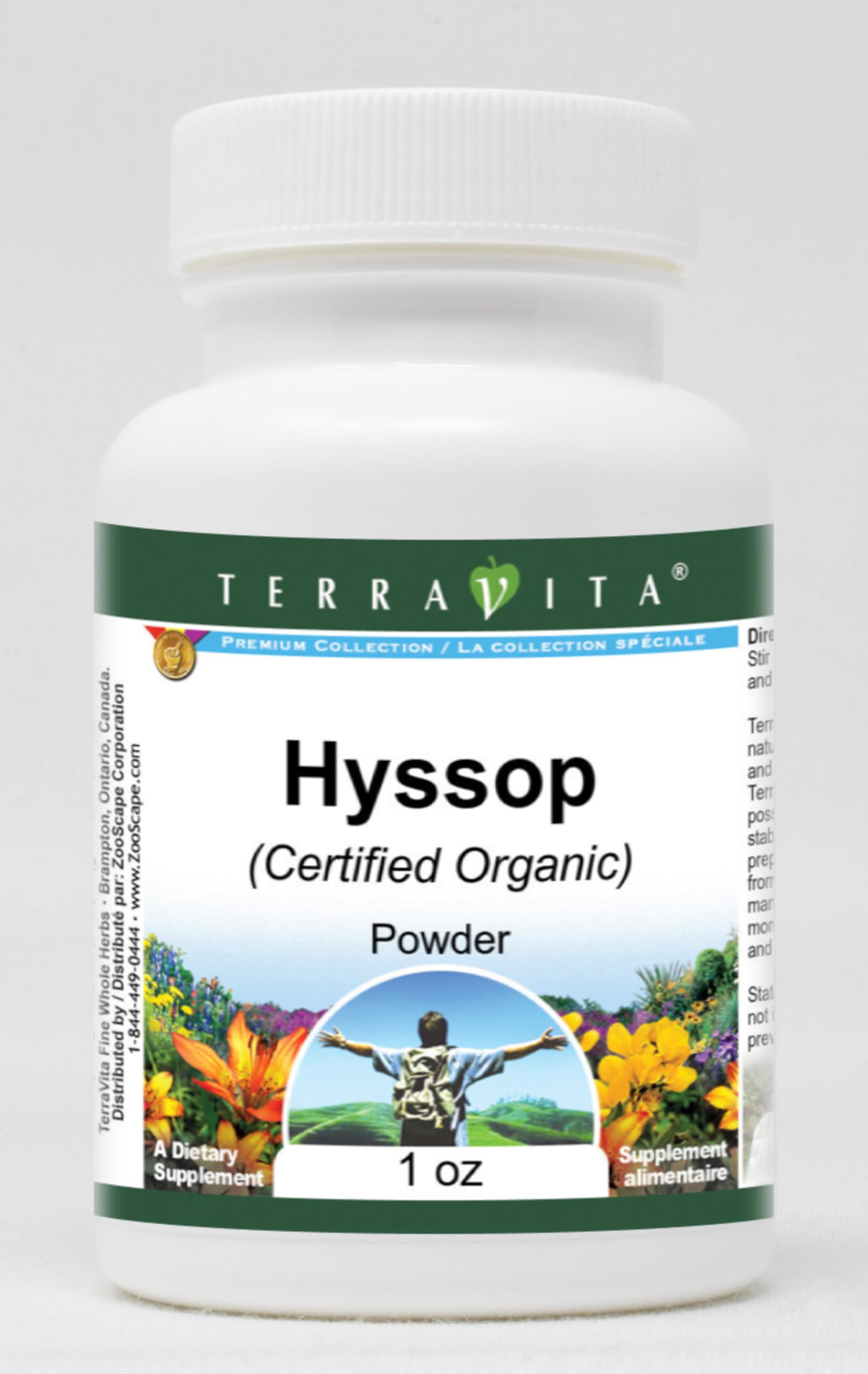 Organic Hyssop Powder - USDA Certified, 1 oz (ZIN: 517718) - Perfect for Herbal Teas, Cooking & Natural Remedies