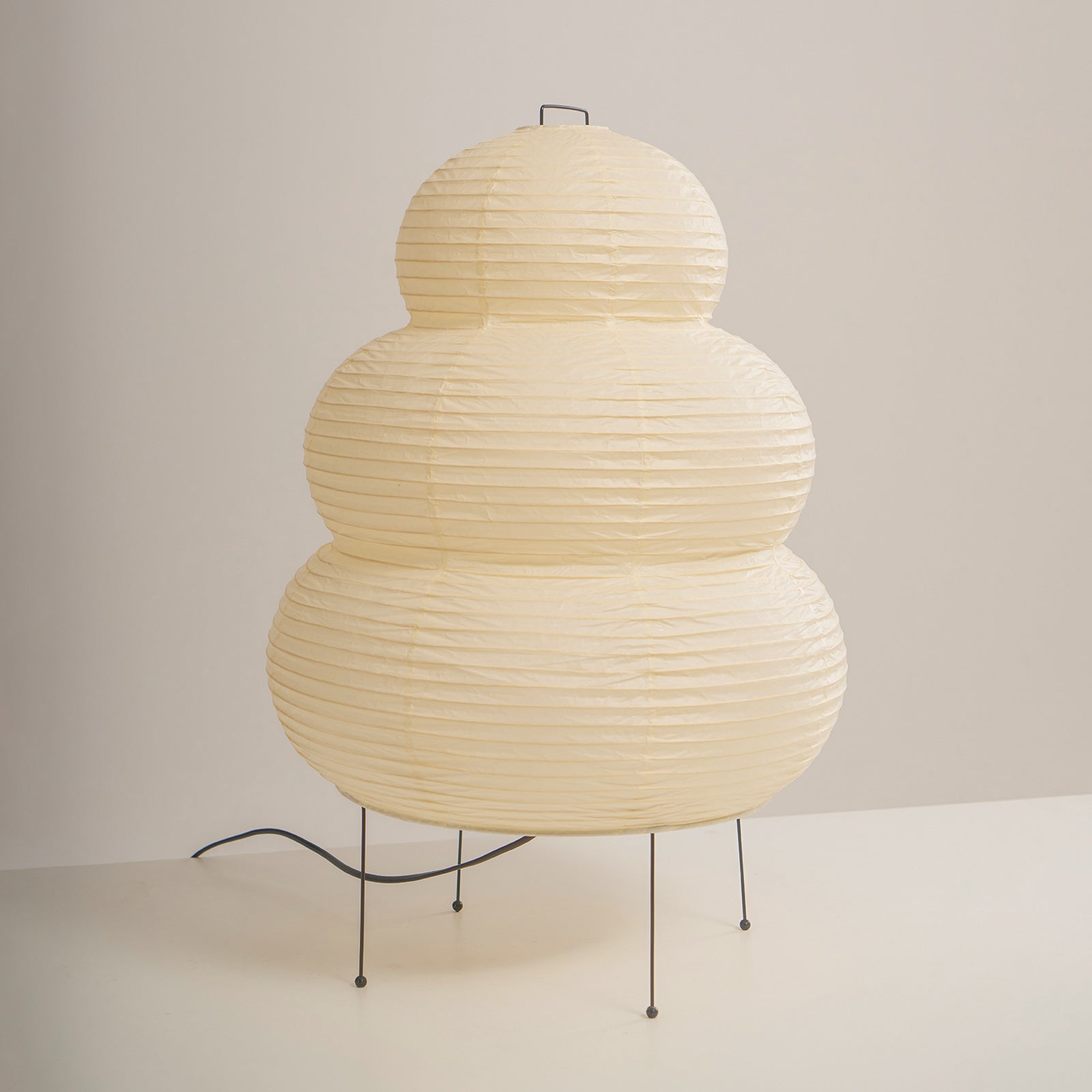 Japanese Akari Paper Table Lamp - Handmade Shoji Style Lighting for Bedroom, Living Room & Office - Warm Ambient Light for Relaxation & Decor