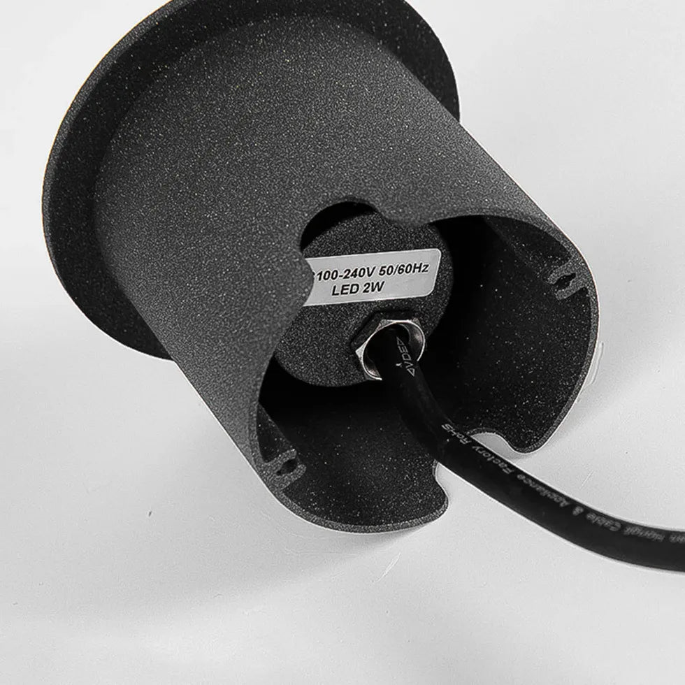 Black LED Recessed Outdoor Stair Lights - Waterproof Step Lighting for Stairs, Pathways & Garden - Perfect for Home, Deck, Patio & Landscape Illumination