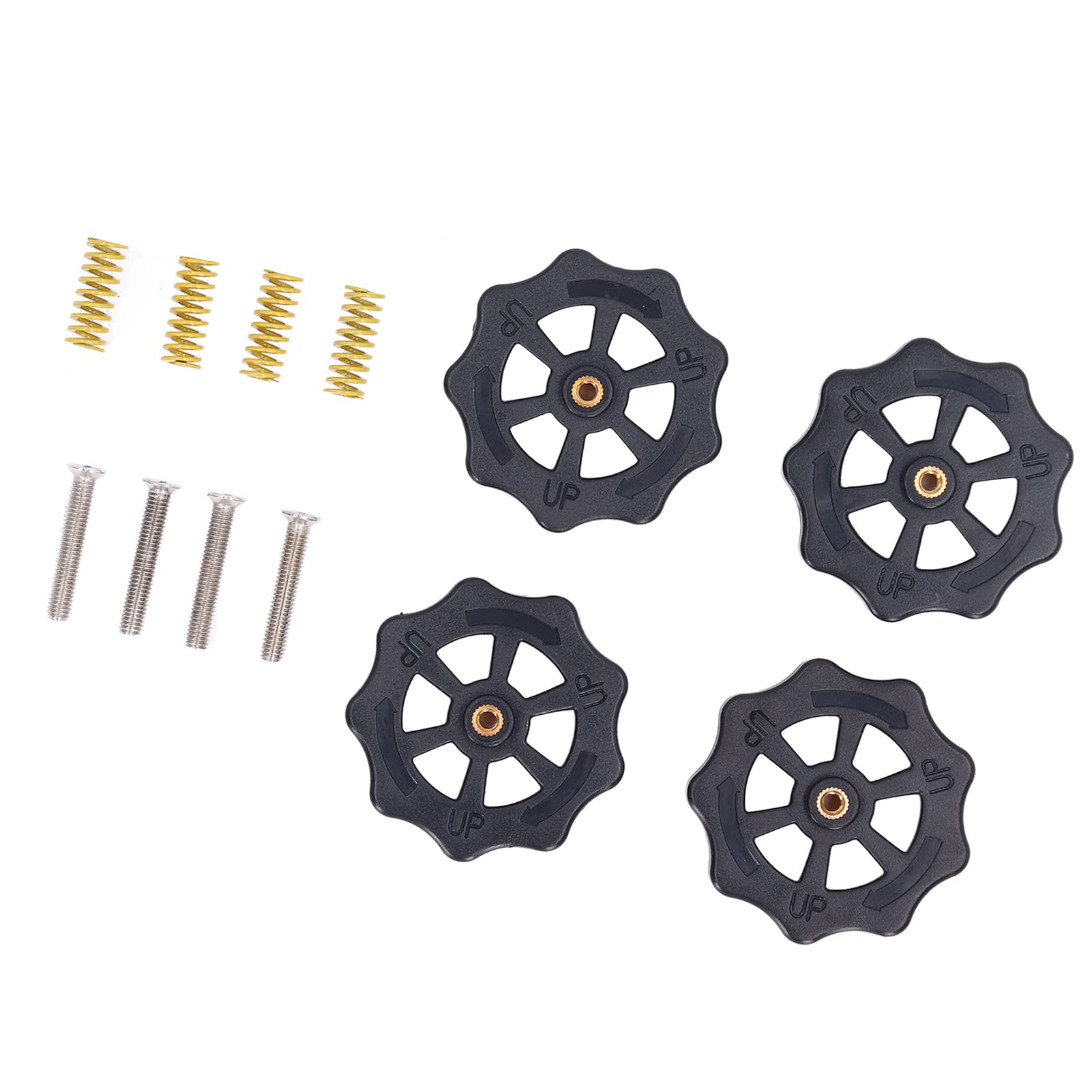 High-Quality ABS & Steel 3D Printer Leveling Nut Kit - Durable, Easy to Use Manual Rotation Large Size Heated Bed Leveling Nuts for Precise Printing | Perfect for DIY 3D Printing Projects & Professional Use