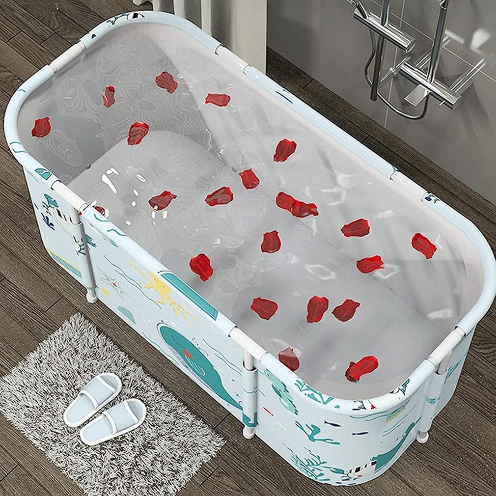 Luteti Portable Foldable Bathtub for Adults - Lightweight Spa Tub with Insulated Temperature Retention for Hot & Cold Therapy - Perfect for Home Relaxation, Muscle Recovery, and Small Spaces - Great for Stress Relief, Meditation, Yoga, Hydrotherapy & Apartment Bathing - Ideal Gift for Spa Lovers - Use in Apartments, Small Bathrooms, Home Spas & Post-Workout Recovery