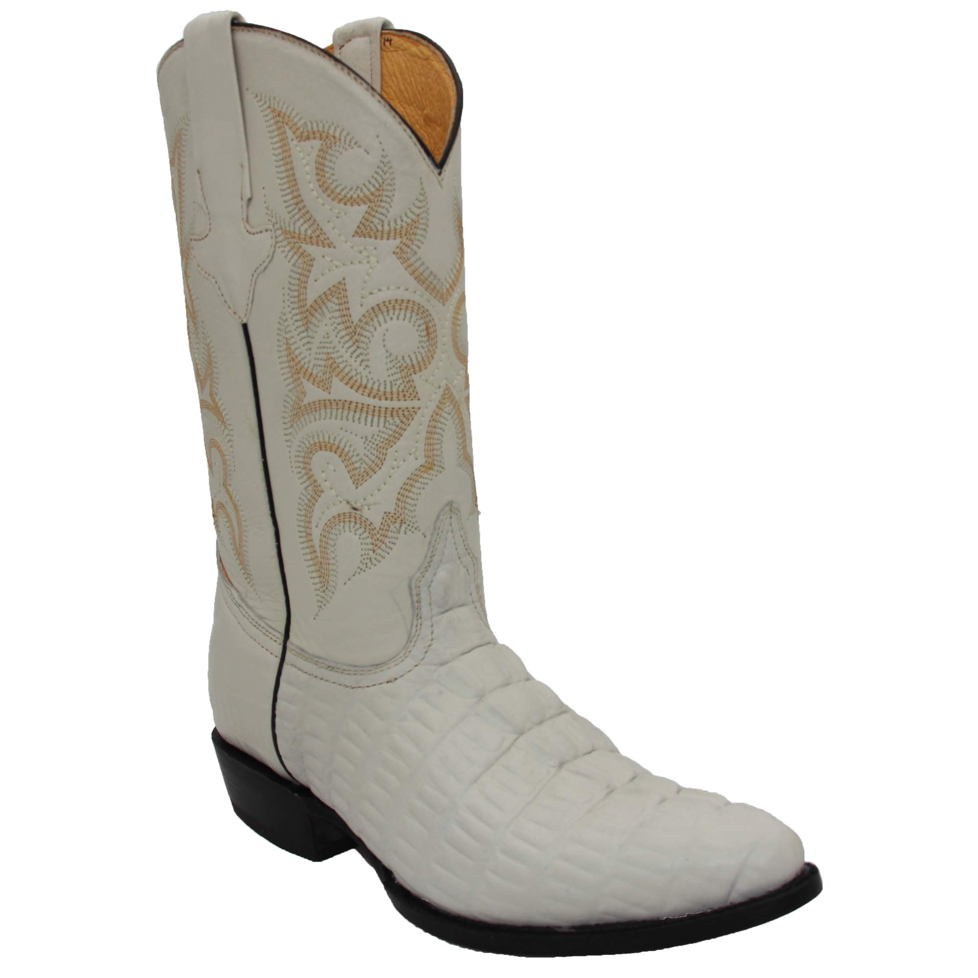 Men's Genuine Leather Cowboy Boots with Crocodile Alligator Design - Free Belt Included | Western Fashion, Rodeo, Country Style Outfits