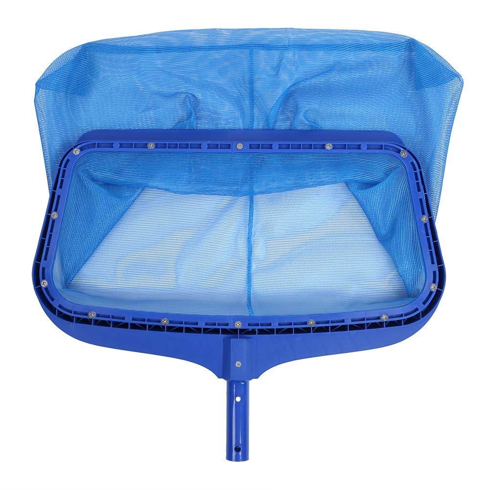 Sturdy Reinforced Plastic Frame Pool Leaf Net - Fine Mesh Swimming Pool Skimmer for Debris & Falling Leaves - Lightweight Cleaning Tool with Durable Handle for Easy Pool Maintenance | Perfect for In-Ground & Above Ground Pools