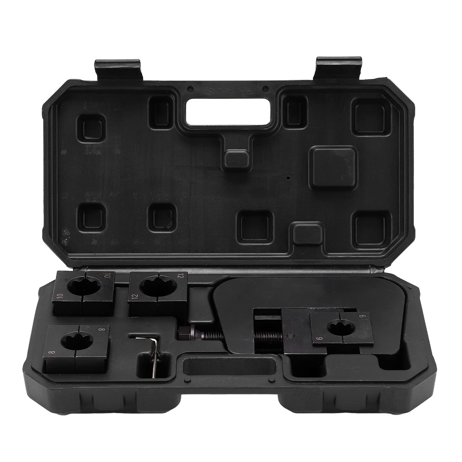 Yctze Portable Automotive A/C Hose Crimper Tool Kit - 6/8/10/12 Sizes, Manual Handheld Air Conditioning Pipe Crimping Tool for AC Repair Shops & DIY Car Maintenance | Perfect for HVAC Technicians & Home Mechanics