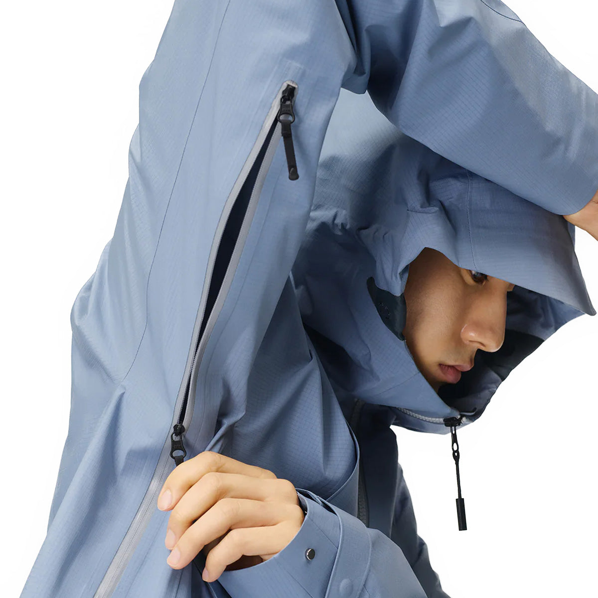 Goldwin GORE-TEX Pro 3L Shell Jacket - Waterproof Windproof Rain Jacket for Men & Women (Rain Washed Color) - Perfect for Hiking, Skiing & Outdoor Adventures