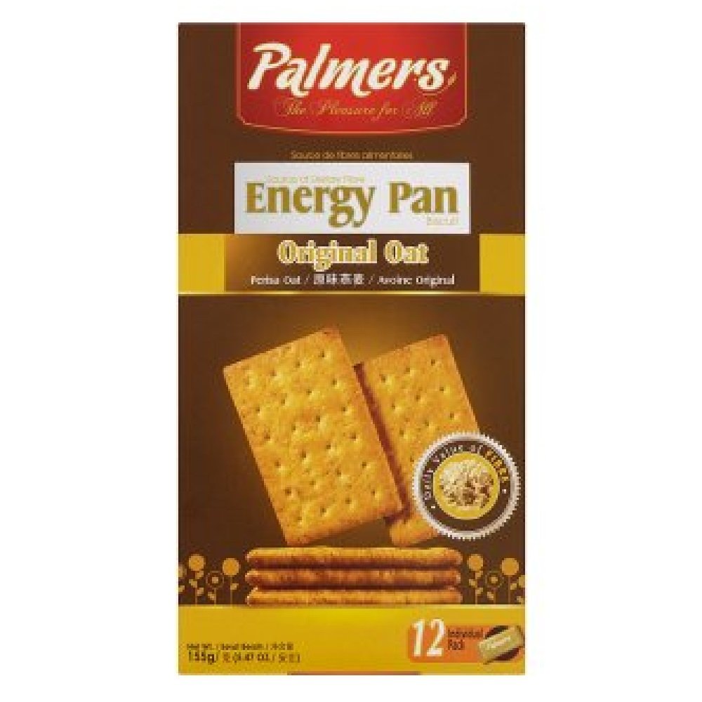 Palmers Energy Pan Biscuit 12 Convi-Packs (6 Pack) - High Energy Snack for Hiking, Camping & On-the-Go Nutrition
