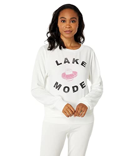 Wildfox Lake Mode Baggy Beach Sweatshirt - Oversized Casual Pullover for Women | Perfect for Beach Days, Lounging & Cozy Outfits