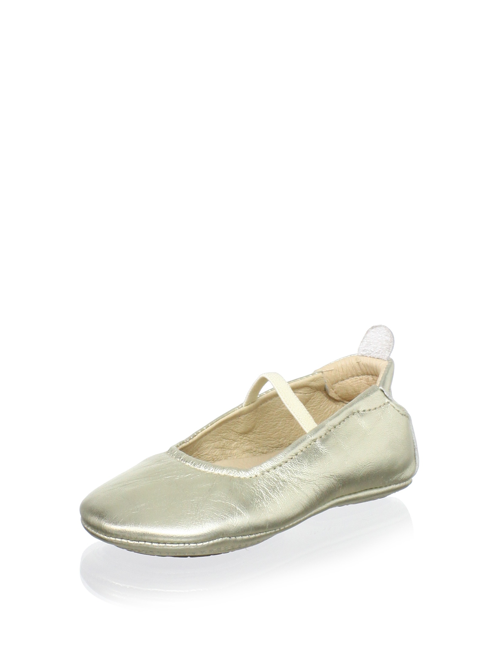 Old Soles Girls' Luxury Leather Ballet Flats - Gold Soft Sole Toddler Shoes Size 20 EU (9-12 Months) | Perfect for First Walkers, Special Occasions & Dress-Up Play