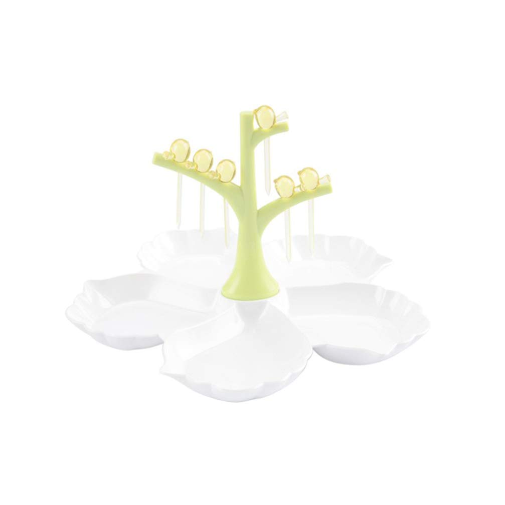 **Divided Serving Bowls with Compartments - Sectional Fruit Tray, Appetizer Plates & Snack Containers for Parties, Picnics & Entertaining**