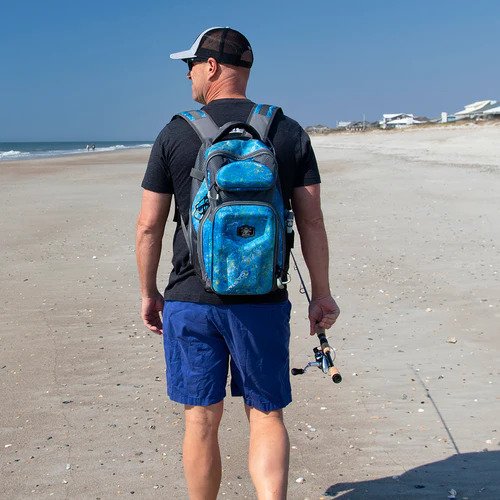 Calcutta Squall Prym1 Performance Fishing Backpack with 3700 Tray - Durable Tackle Storage for Saltwater & Freshwater Anglers